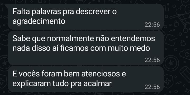 Depoimento de cliente